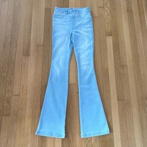 Spanx Denim Flare Leggings Retro Light Wash Size XS